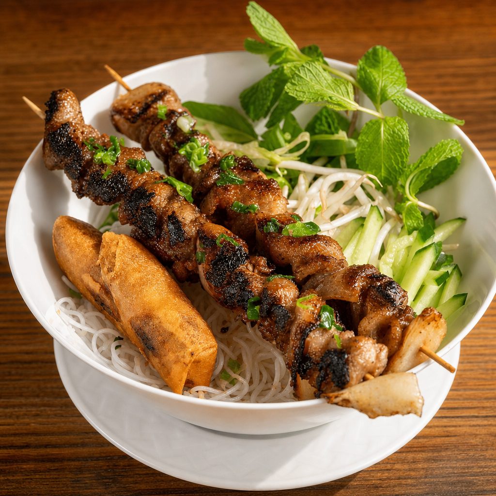 Noodle with Grilled Pork.