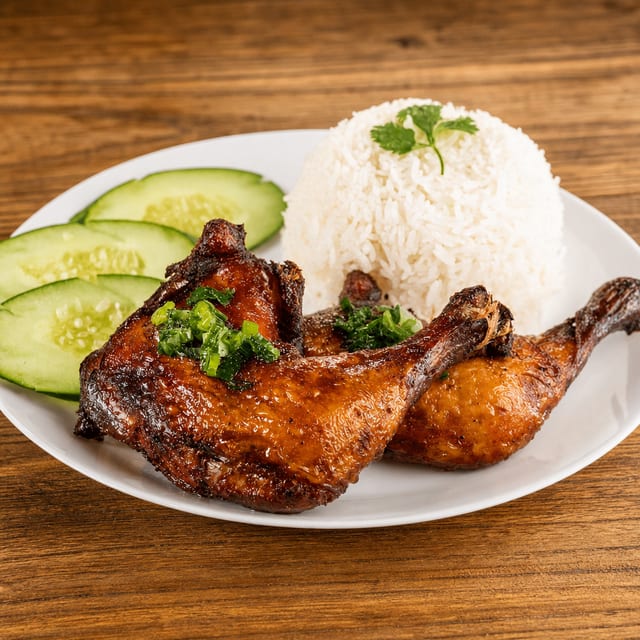 Rice with Crispy Chicken.